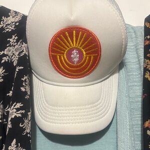 Free people movement trucker hat with logo patch